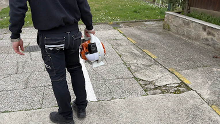 Giardinaggio a Padova: soffiatore per la pulizia di camminamenti
